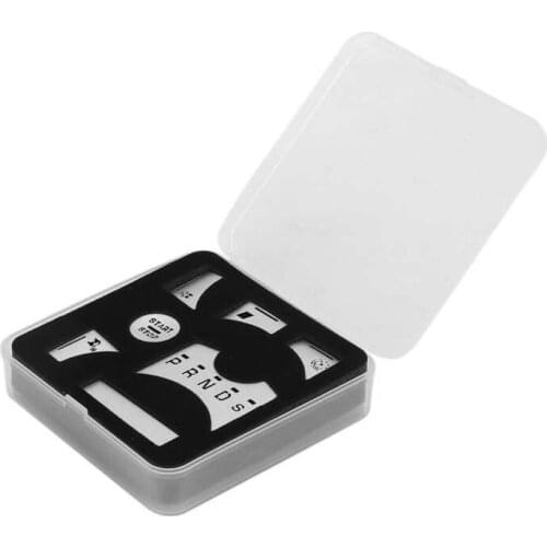 Mirror cover car styling Central Control Gear Shift Panel Button Cover Sticker Silver Replacement for Jaguar XF