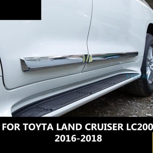 FOR TOYTA LAND CRUISER LC200 2016-18 Waterproof Car Door Side Protector Bumper Strips Decal Decorative Anti-Collision Bar Paste