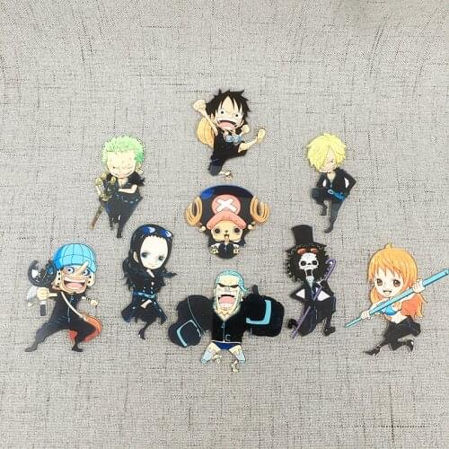 One piece black style anime action figure prefect quality acrylic fridge magnets classic toys for children home decoration