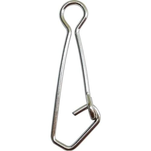 F6003 500pcs Hooked Snap Pin Stainless Steel Fishing Barrel Swivel Safety Snaps Accessories Connector Snap Pesca 00# to 8