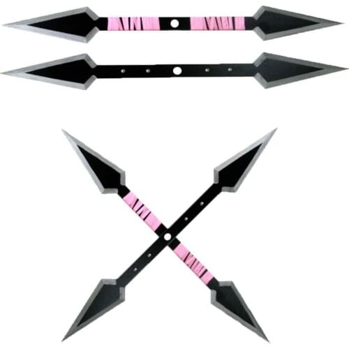 Final Fantasy VII Cosplay Yuffie Kisaragi Cross Shuriken for Halloween Carnival Party Events non-destructive can pass security