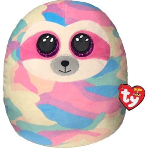 20CM Ty Beanie Big Shiny Eyes Cooper The Color Sloth Soft Plush Stuffed Pillow Animal Favorites Doll Toy Boy Girl Birthday Gift