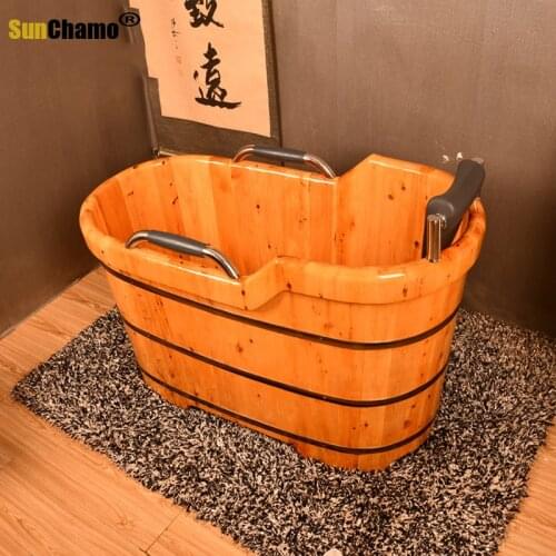 Cedar Bath Barrel Household Wooden Barrel Bathtub Solid Wood Bath Barrel Adult Bath Barrel Adult Bath Tub