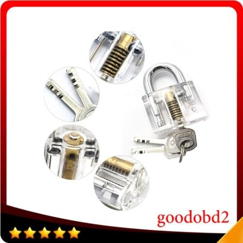 Metalworking Cutaway Lock Transparent Training Skill Professional Visable Practice Padlocks Lock Pick For Locksmith Tools