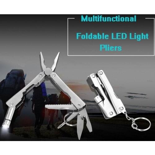 Multifunctional Foldable LED Light Pliers