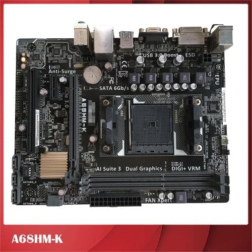 Desktop Motherboard for Asus A68HM-K FM2 FM2+ DDR3 USB3.0 SATA3 Fully Tested, Good Quality