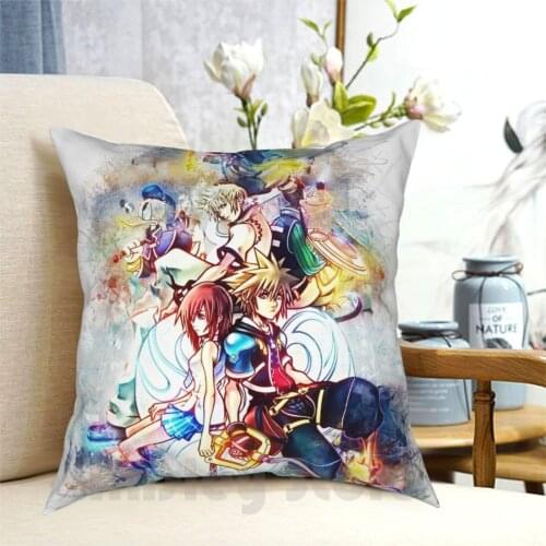 Kingdom Hearts Family Pillow Case Printed Home Soft DIY Pillow cover Kingdomhhearts Kingdom Hearts Love Great Anime Game