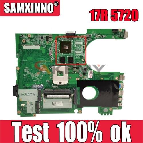 Original Laptop motherboard For DELL Inspiron 17R 5720 N7720 SLJ8C Mainboard CN-01040N N13P-GV-B-A2 DA0R09MB6H1 for 7720 072P0M