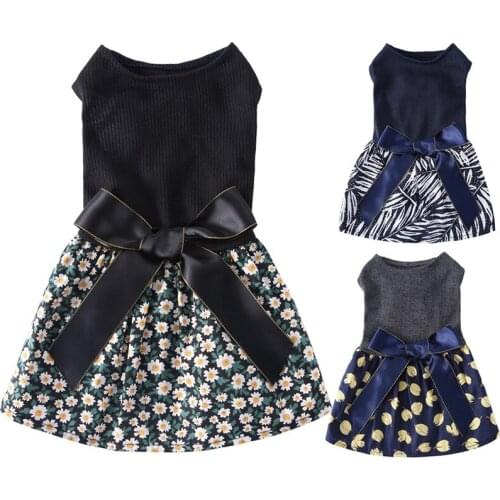 Dog Dress Puppy Wedding Dresses Pet Spring Summer Princess Style Clothing Apparel Costume