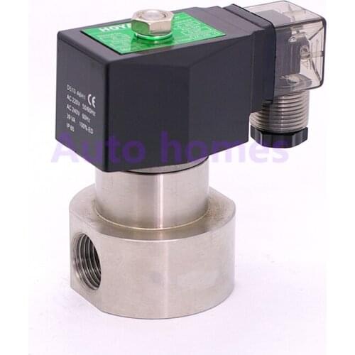 G3/8 1/2 inch high pressure solenoid valve 12V DC Orifice 10mm N.C stainless steel water wash pump valve 0.5-100ba SPG-10