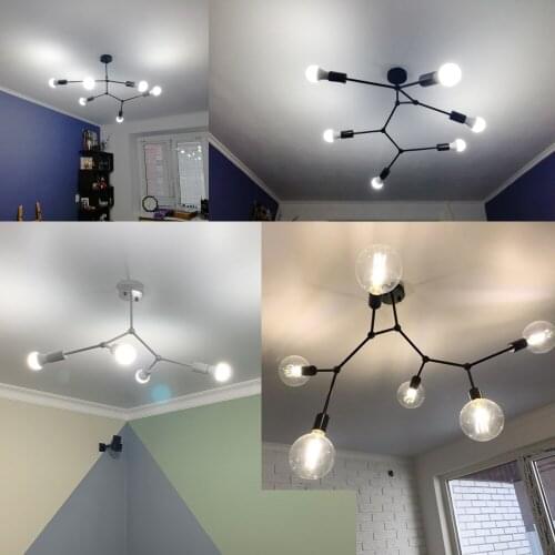 Chandelier Ceiling Lights Led Ceiling Lamp Retro Industrial Luminaria Personality Lamparas For Living Room Plafonnier Lights