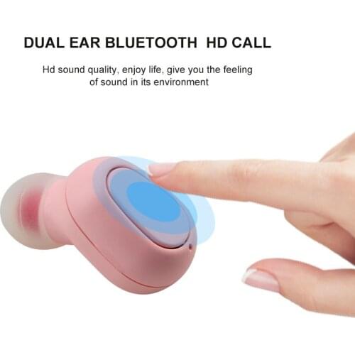 TWS Bluetooth 5.0 Wireless Earphones Stereo Touch Control Headphones With Microphone Noise-Reduction Earbuds For Xiaomi Phone