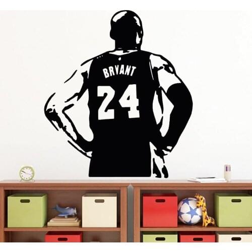 Personalized Name Wall Decals Basketball Player Vinyl Nursery Kids Room Home Decoration Custom Baby Boys Name Stickers Z647