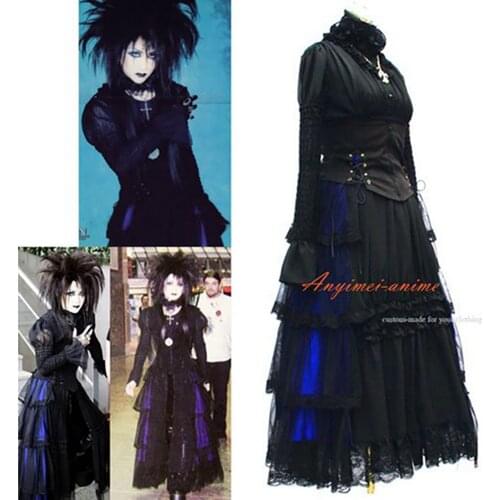 Japan Visual J-rock Outfit Dress Gothic Punk Outfit Cosplay Costume Tailor-made[G452]