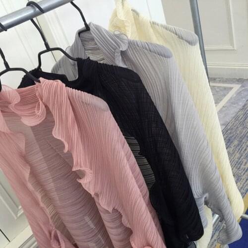 Womens Fashion Pure Color Ruffle Chiffon Sleeve Arms 2019 Summer Elegant Beach Shawl Long Sleeve Scarf UV Sleeve Holder Cuffs