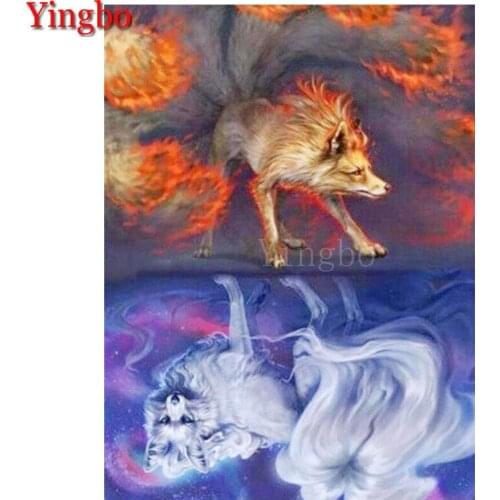 Animal Fox diamond painting kits cross stitch 5d diamond mazayka embroidery crystal 3d full square round home decor