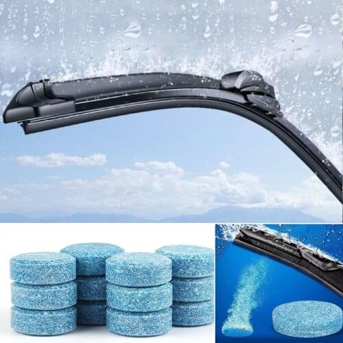 10Pcs Car Solid Cleaner Effervescent Tablets Spray Cleaner Car Window Windshield Glass Cleaning Solid Cleaner Car Accessories