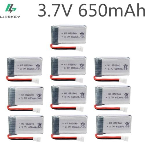 10 pcs/lot 3.7V 650mAh Lipo Battery for Syma X5C X5 /syma x5c Upgraded 650mAh battery Register 802540