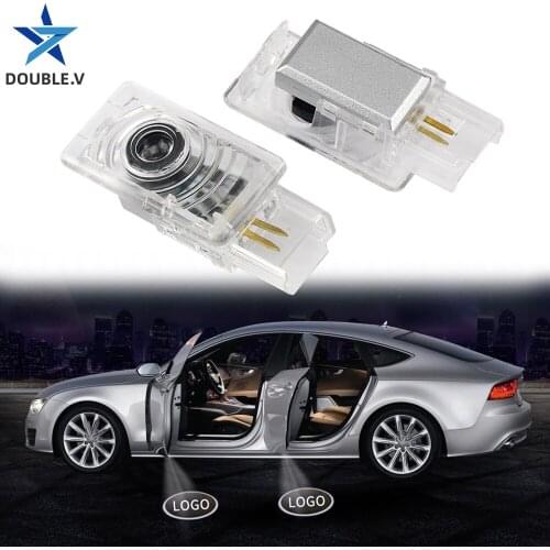 2pcs Car door light for CadilIac logo ATS XTS CT6 XT5 car Welcome light LED Projector Lamp Decorative Lamp for CadilIac logo