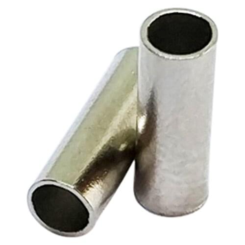 F6042 500pcs Fishing stainless steel fishing line sleeve copper tube fishing accessories fishing line tube 1.0mm~3.0m