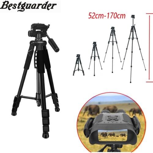 Bestguarder Night Vision Binoculars Tripod 1.7m height 3.5KG bearing Telescope Monocular Tripod suitable for Digital DSLR Camera