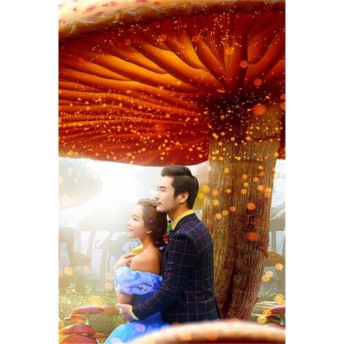 Bloom Mushroom Forest Greenland Photography Backdrop 5x7 Real Background For Wedding Photo Shoots Professional Studio Backdrops