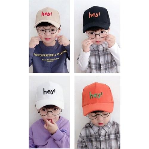 Children Fashion Adjustable Baseball Cap Boys Cotton Breathable Sports Cap Girls Outdoor Travrel Casual All-match Sun Hat