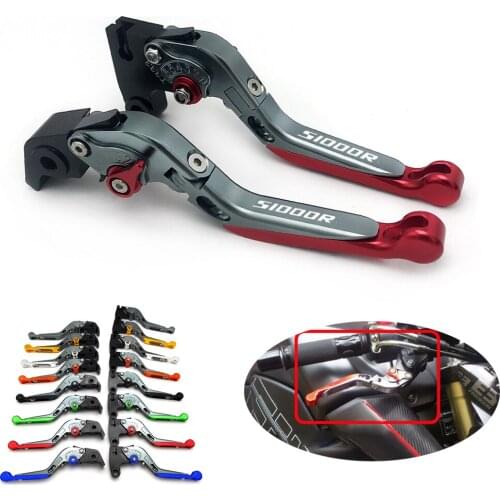 For BMW S1000R 2015-2016 Motorcycle Folding Extendable CNC Aluminum Adjustable Clutch Brake Levers Handle Accessories Black Blue