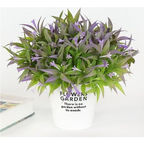 Artificial Petunia Flower Trumpet Flower Bouquet Home Office dining table desk Fake Floral Decor Wedding Ornament