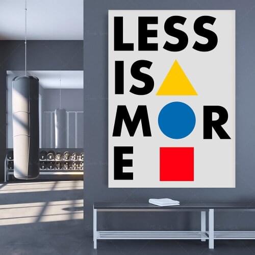 Less is more bauhaus poster | bauhaus print | bauhaus art | bauhaus movement