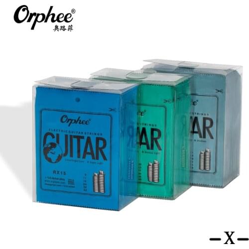 Orphee Metal Electric Guitar Strings Set RX Series Practiced Hexagonal Carbon Steel 6 String for Guitar Parts Musical Instrument