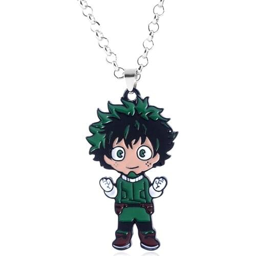 My Hero Academia Necklace Midoriya Izuku Bakugo Katsuki Todoroki Shoto Figures Protagonist Necklace For Woman Man Jewelry Gift