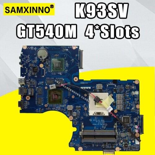 PBL80 LA-7441P K93SV GT540M 1GB Mainboard For Asus LA-7441P K93SV K93SM K93S K93 X93S X93SV Laptop Motherboard Test 100% OK
