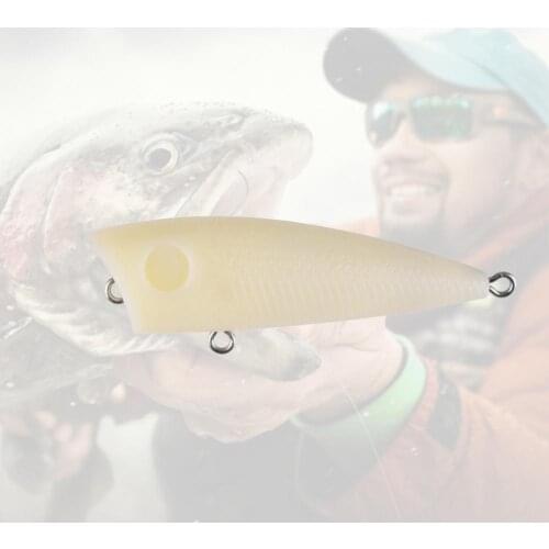 Transparent Artificial Fishing Lure Blank Crankbait Bionic Attractive Plastic Portable Popa Hard Bait for Fishing Lover Tackle