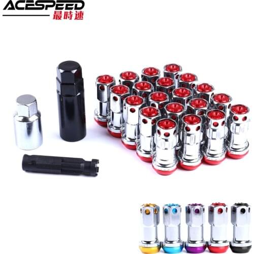 R40 Style Project Kics Racing Composite M12x1.5 M12x1.25 Steel Lock Anti Theft Wheel Lug Nuts For Honda etc