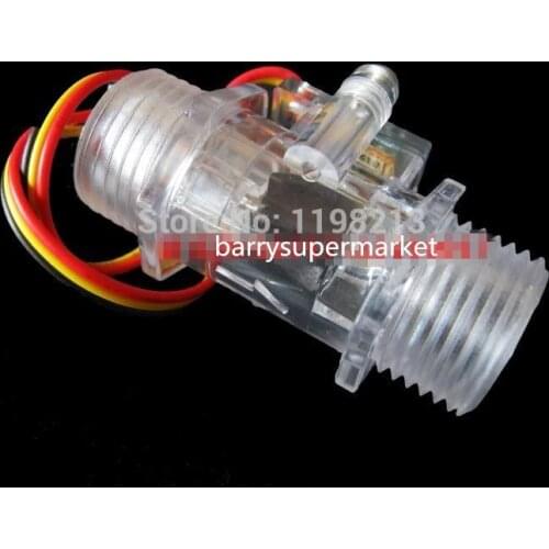 Water Flow Meter Flowmeter Hall Flow Sensor indicator counter caudalimetro Transparent G1/2 0.5-25L/min 1.2MPa F=6*Q