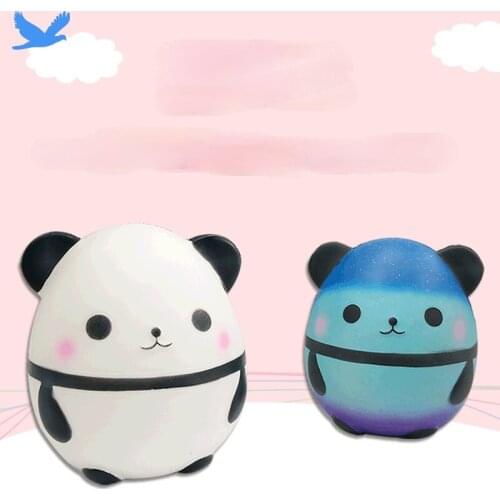 Slow Rebound Toy Squishy New Product Simulation Slow Rebound PU Ornament Panda Egg Decompression Toy Stress Toy