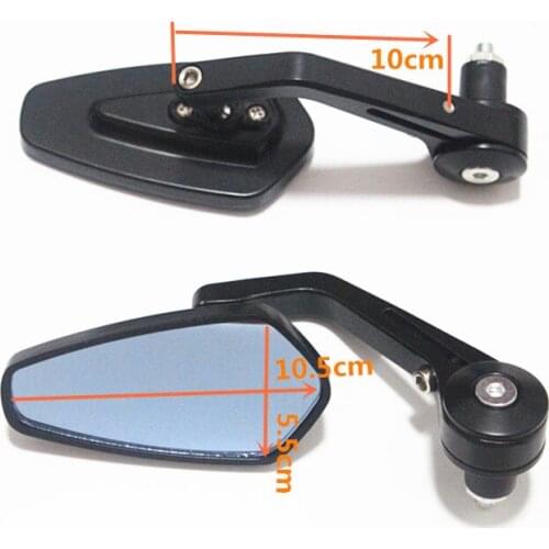 Universal Motorcycle Dirt Bike 360 Aluminum 7/8" 22mm Side Rear View Mirrors