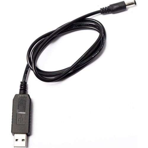 USB DC 5V To DC 12V 2.1mm X 5.5mm Module Converter DC Barrel Male Connector Jack Power Cable Plug,USB to DC Cable -1M (5V To DC