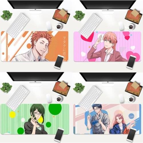 Wotaku ni Koi wa Muzukashii Girl Computer Anime Mouse Mat Animation XL Large Gamer Keyboard PC Desk Mat Takuo Tablet Mousepads