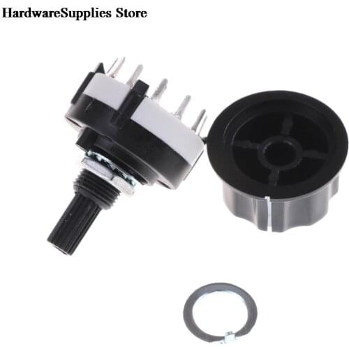 1pc RS26 1 Pole Position 12 Selectable Band Rotary Channel Selector Switch Single Deck Rotary Switch Band Selector High-quality