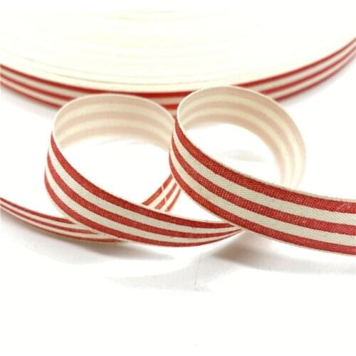 5Yards 15mm Cotton Ribbon Printed Cotton Ribbons For Wedding Christmas Decoration DIY Sewing Fabric #30