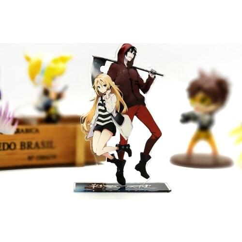 Angels of Death Zack & Rachel couple acrylic stand figure model plate holder cake topper anime Japanese Game cool cute waifu