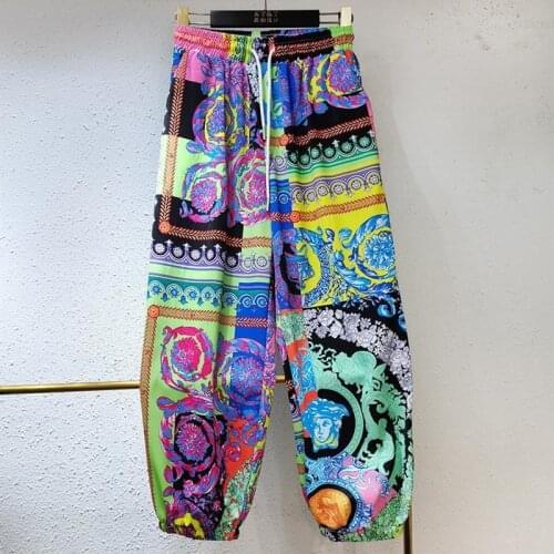 Aesthetic Hip Hop Streetwear Graphic Women Bottoms Pants Fashion Loose Streetwear High Waisted Harem Pant Joggers Mujer 2021 New