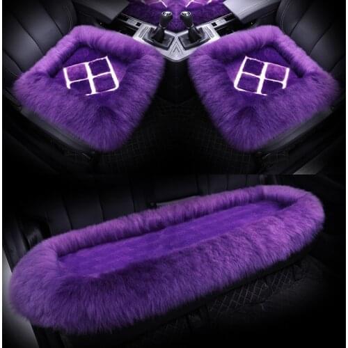 Winter 5 Colors Car Seat Covers High Level Plush Seat Mat Protector Soft Universal Car Seat Cushions Auto Accessories Cape