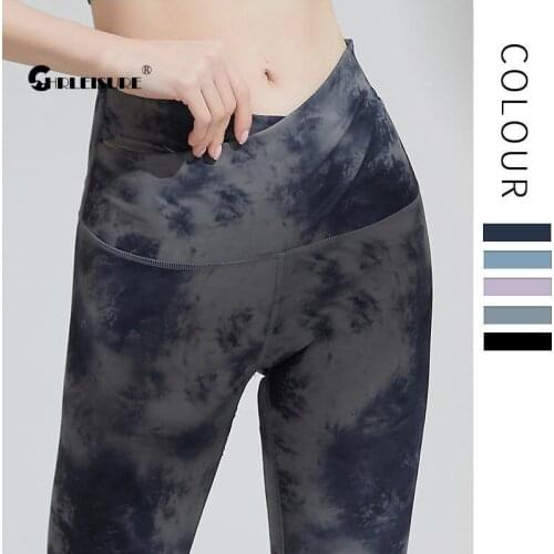 CHRLEISURE Slim Sport Leggings Camouflage High Waist Hip Lift Peach Hip Yoga Pants Running Quick Dry Breathabel Gym Sportswear