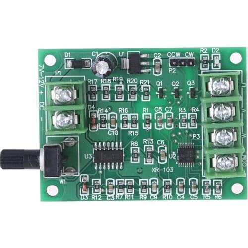 DC7-12V Brushless CD-ROM Hard Disk Motor Driver Board Speed Controller Module with Reverse Voltage Over Current Protection