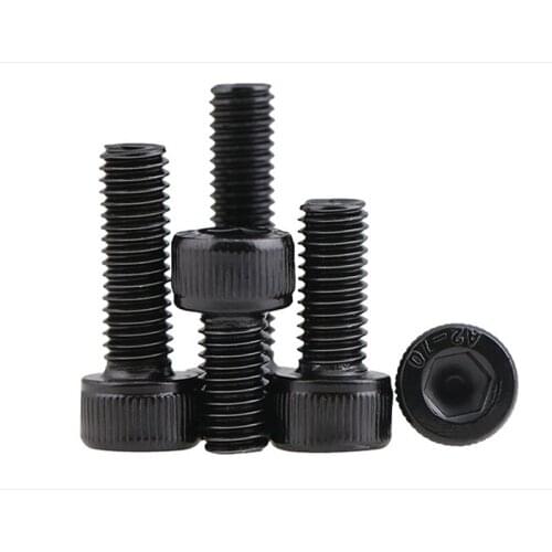 DIN912 304 Black Stainless Steel Hexagon Socket Head Cap Hexagon Socket Head Cap Screw/Screw M3 M4 M5 10 Pcs