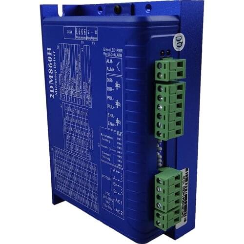 CNC 2DM860H NEMA23/34 motor two-phase digital stepper motor driver Mach3 engraving machine CNC system stepper motor driver JMC