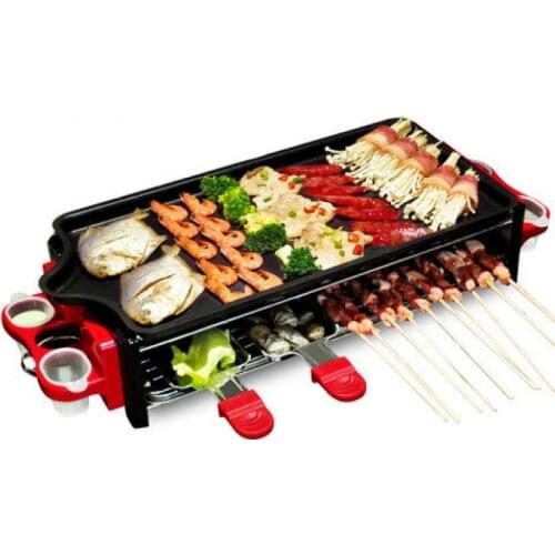 Electric Grill Household Smokeless Electric Grill Barbecue Pot Grill Korean Grill Machine Barbeque Grill Electric Grill